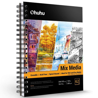 Spiral-Bound Mix Media Pad for Multiple Techniques