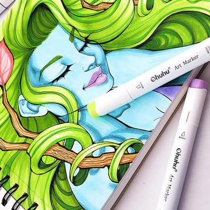 Spiral-Bound Marker Pad for Alcohol Markers