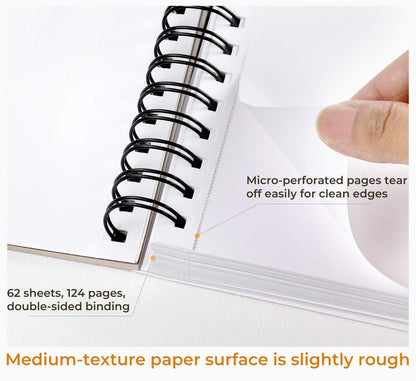 Spiral-Bound Mix Media Pad for Multiple Techniques