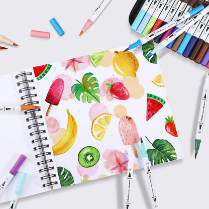 Spiral-Bound Marker Pad for Alcohol Markers