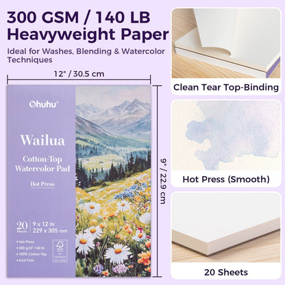 Wailua Cotton-Top Watercolor Pad