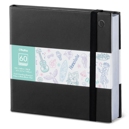Bleedproof Double-Sided Marker Pad with PU Cover