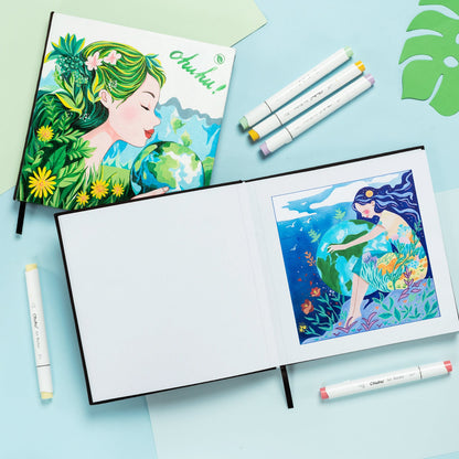 Bleedproof Double-Sided Marker Pad with PU Cover
