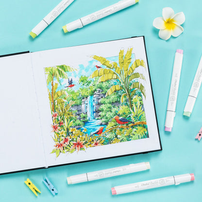 Bleedproof Double-Sided Marker Pad with PU Cover