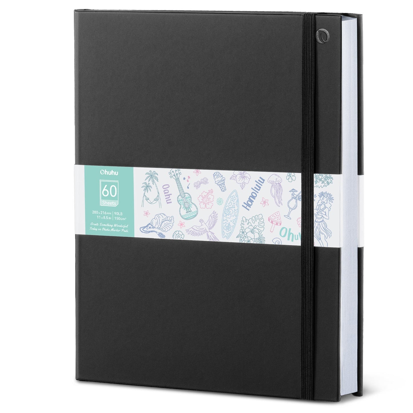 Bleedproof Double-Sided Marker Pad with PU Cover