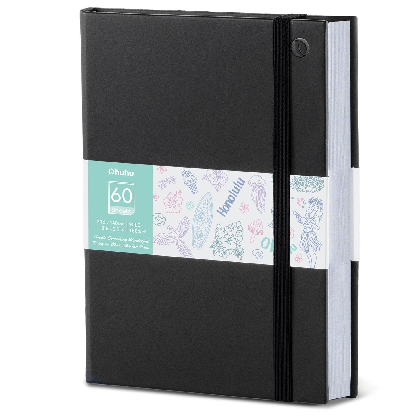 Bleedproof Double-Sided Marker Pad with PU Cover