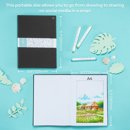 Bleedproof Double-Sided Marker Pad with PU Cover