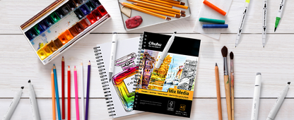 Spiral-Bound Mix Media Pad for Multiple Techniques