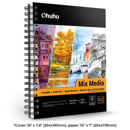 Spiral-Bound Mix Media Pad for Multiple Techniques