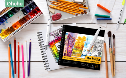 Spiral-Bound Mix Media Pad for Multiple Techniques