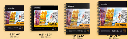 Spiral-Bound Mix Media Pad for Multiple Techniques