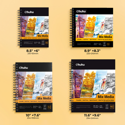 Spiral-Bound Mix Media Pad for Multiple Techniques